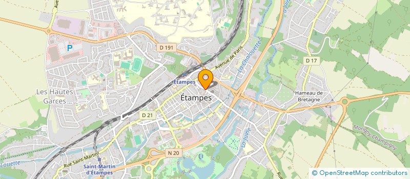 localisation de l'entreprise DALBY ET CIE à ETAMPES