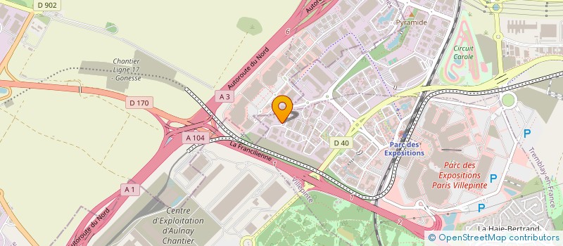 localisation de l'entreprise DALCOM à VILLEPINTE