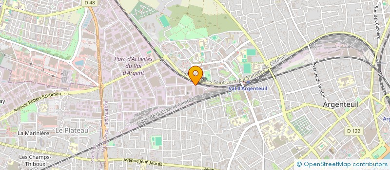 localisation de l'entreprise DALCOM  ARGENTEUIL