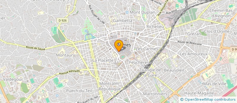 localisation de l'entreprise DALEN à NIMES