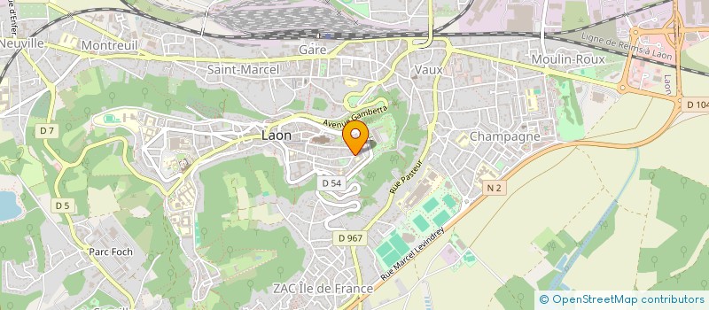 localisation de l'entreprise DALERIE à LAON