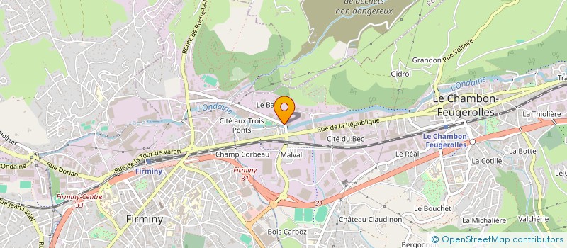 localisation de l'entreprise DALERY FINANCES  LE CHAMBON-FEUGEROLLES