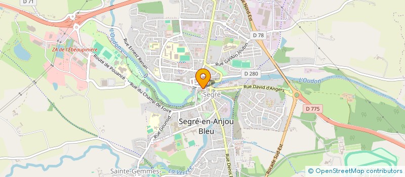 localisation de l'entreprise DALET à SEGRE-EN-ANJOU BLEU