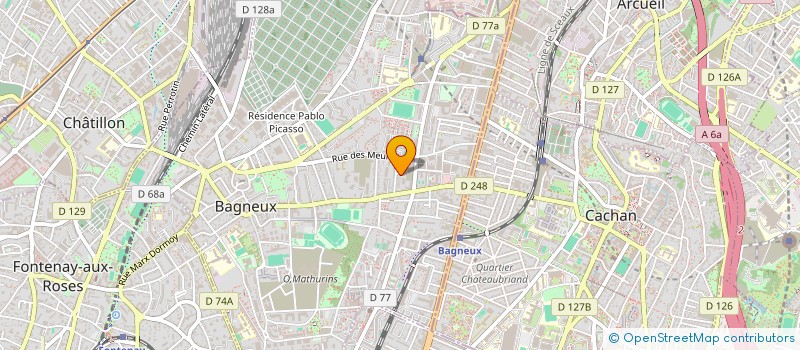 localisation de l'entreprise DALEX BAT à BAGNEUX