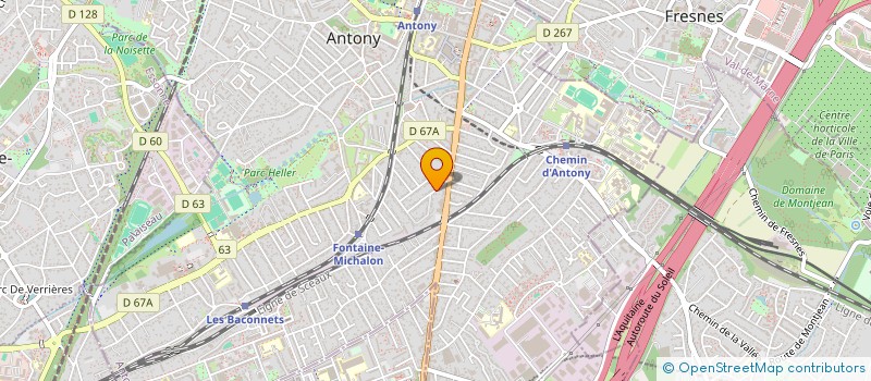 localisation de l'entreprise DALFE INVEST à ANTONY