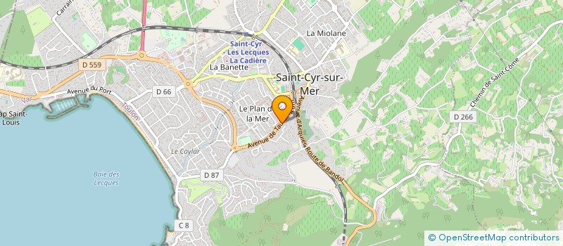 localisation de l'entreprise DALHAE TAEKWONDO ST CYR SUR MER à SAINT-CYR-SUR-MER