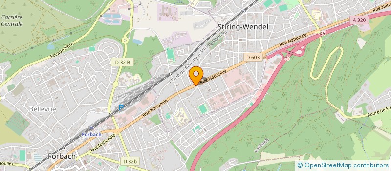 localisation de l'entreprise DALHAIN  STIRING-WENDEL