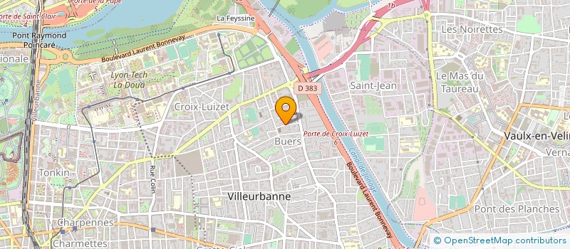 localisation de l'entreprise DALHUTEK E&R  VILLEURBANNE