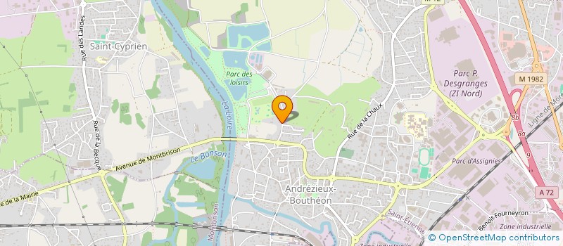 localisation de l'entreprise DALI 42  ANDREZIEUX-BOUTHEON