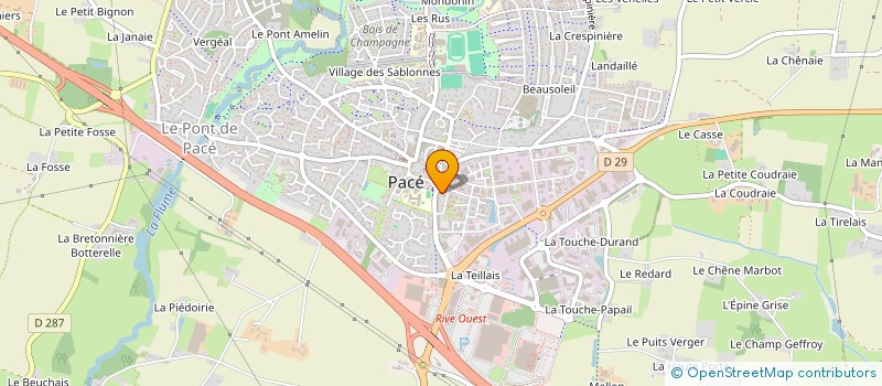 localisation de l'entreprise DALI à PACE