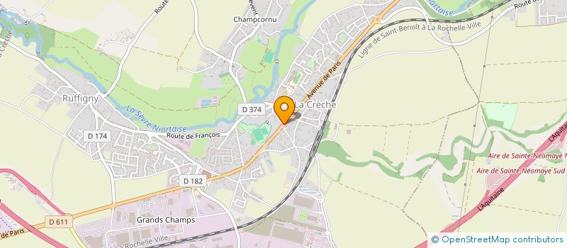 localisation de l'entreprise DALI  LA CRECHE