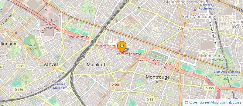 localisation de l'entreprise DALI BY L' AS  MALAKOFF