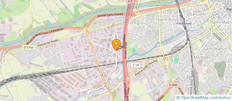 localisation de l'entreprise DALI FRUITS  PERPIGNAN