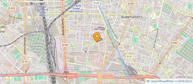 localisation de l'entreprise DALI INTERNATIONAL  AUBERVILLIERS