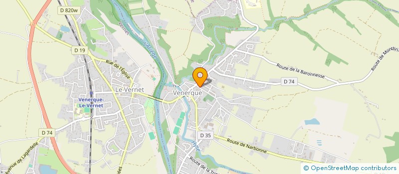 localisation de l'entreprise DALIA à VENERQUE