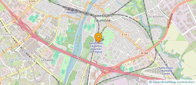 localisation de l'entreprise DALIA DECORATION à SAINT-OUEN-L'AUMONE