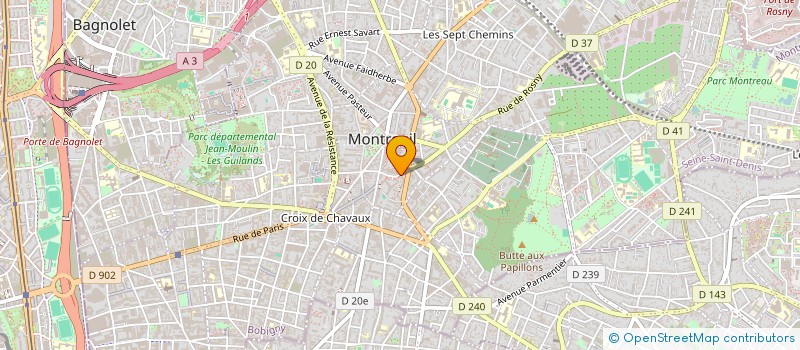 localisation de l'entreprise DALIANA à MONTREUIL