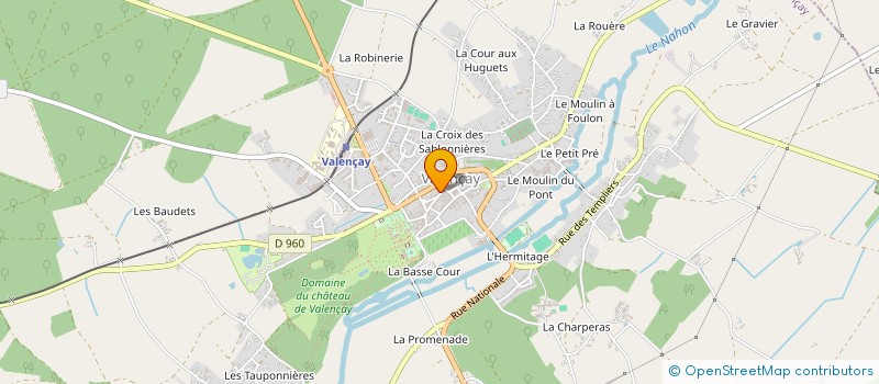 localisation de l'entreprise DALIBARD à VALENCAY