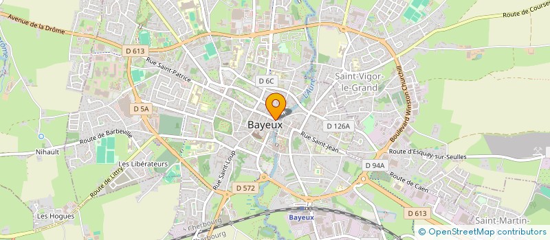 localisation de l'entreprise DALIBEN à BAYEUX