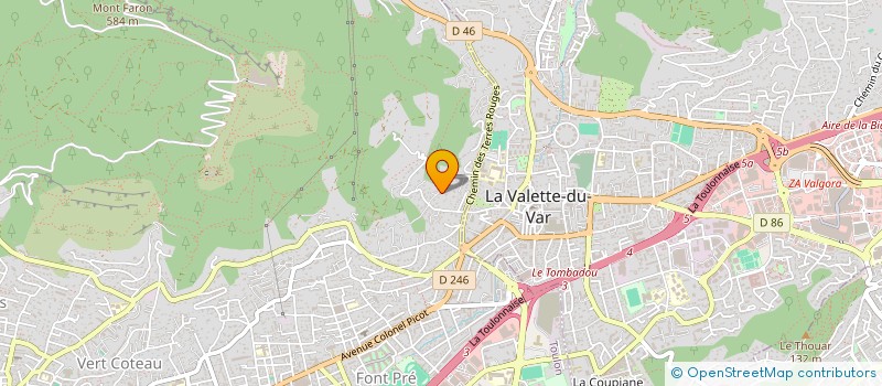 localisation de l'entreprise DALIE  TOULON