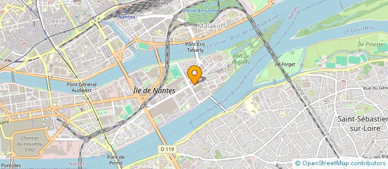 localisation de l'entreprise DALIEU COIFF à NANTES