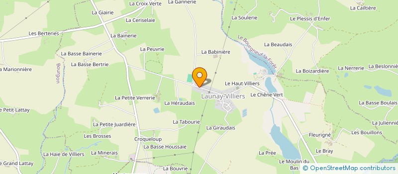 localisation de l'entreprise DALIGAULT AMENAGEMENTS EXTERIEURS  LAUNAY-VILLIERS