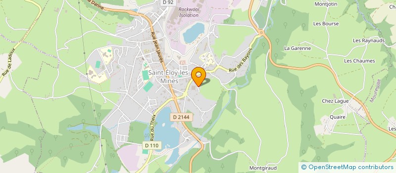 localisation de l'entreprise DALIGLASS  SAINT-ELOY-LES-MINES