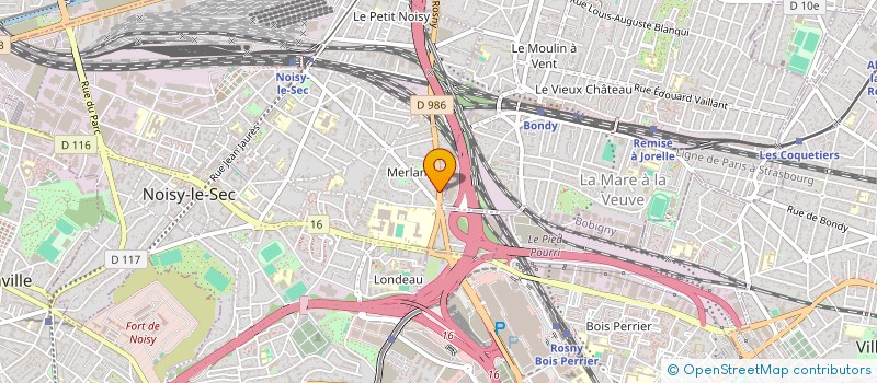 localisation de l'entreprise DALILA M à NOISY-LE-SEC