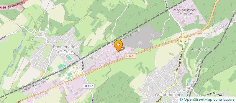 localisation de l'entreprise DALILOU AVENIR IMMOBILIER  DANNEMARIE-SUR-CRETE