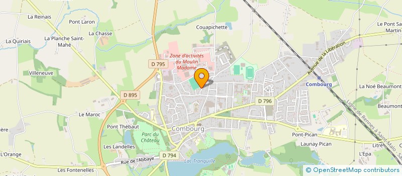 localisation de l'entreprise DALIMO  COMBOURG