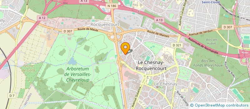 localisation de l'entreprise DALIN SI  LE CHESNAY-ROCQUENCOURT