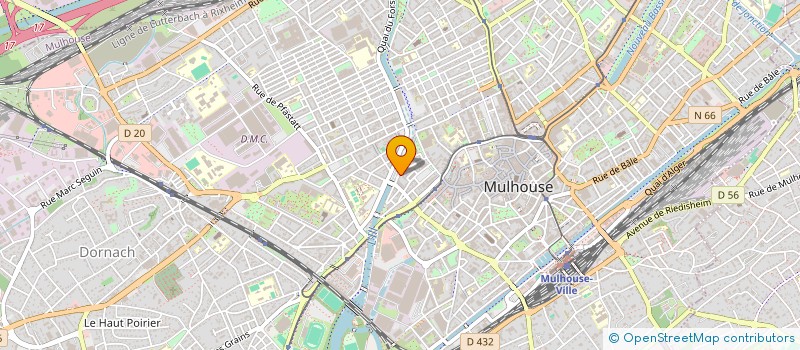 localisation de l'entreprise DALIN Z  MULHOUSE