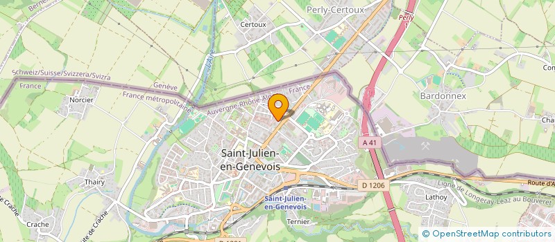 localisation de l'entreprise DALINA  SAINT-JULIEN-EN-GENEVOIS