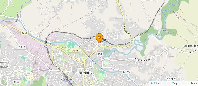 localisation de l'entreprise DALINA  CARMAUX