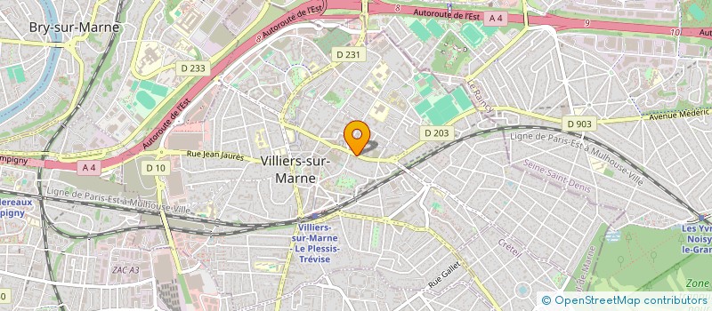localisation de l'entreprise DALINA INVEST  VILLIERS-SUR-MARNE