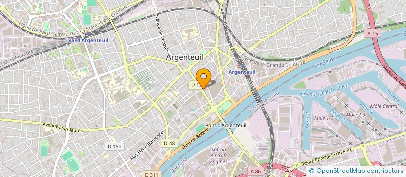 localisation de l'entreprise DALINORD à ARGENTEUIL