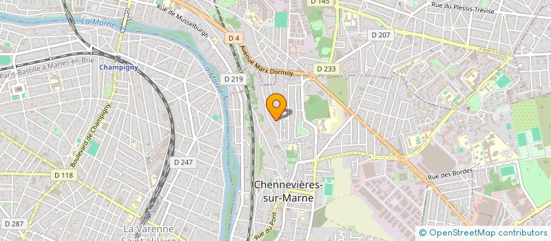 localisation de l'entreprise DALIS à CHENNEVIERES-SUR-MARNE