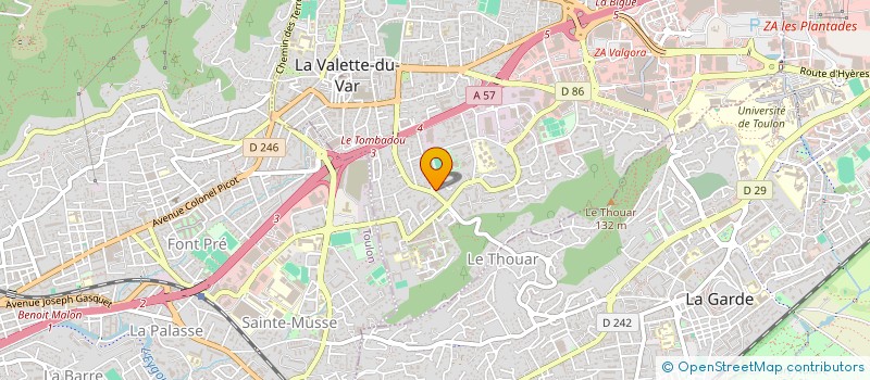 localisation de l'entreprise DALISTEL à LA VALETTE-DU-VAR