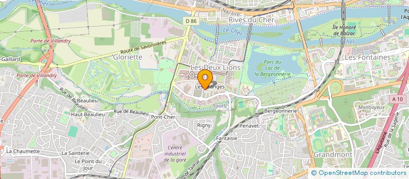 localisation de l'entreprise DALKIA BIOMASSE RENNES à TOURS