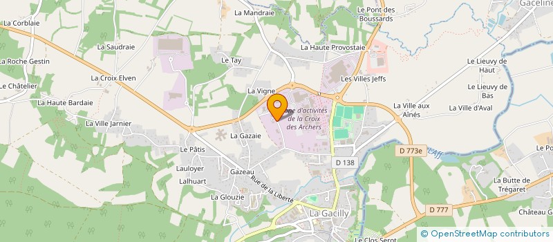 localisation de l'entreprise DALKIA ELECTROTECHNICS FAB à LA GACILLY