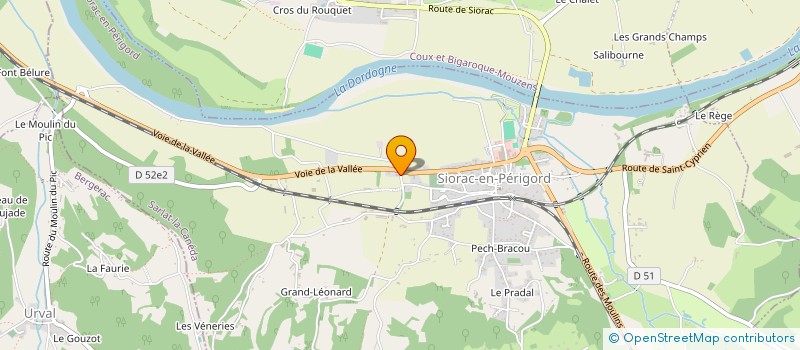 localisation de l'entreprise DALL'ARCHE ET FILS  SIORAC-EN-PERIGORD