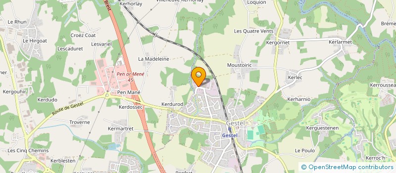 localisation de l'entreprise DALL'OUEST à GESTEL