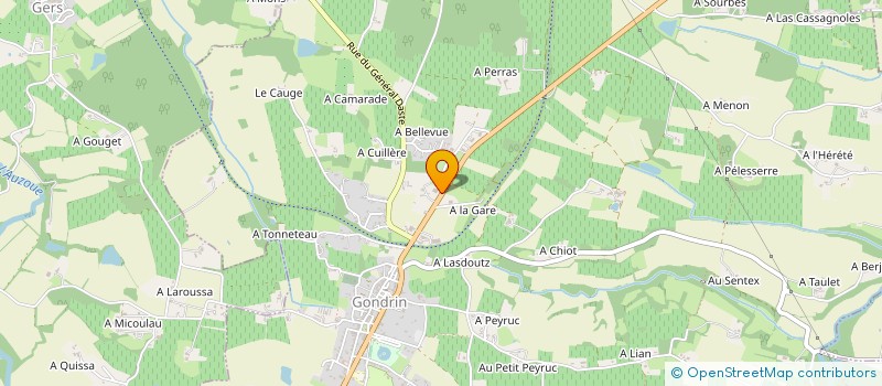 localisation de l'entreprise DALLA VEDOVA à GONDRIN