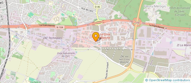localisation de l'entreprise DALLAGE PAVAGE AMENAGEMENT à SAINTE-GENEVIEVE-DES-BOIS