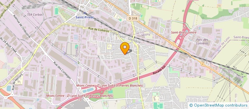 localisation de l'entreprise DALLAGE RHONE ALPES  MIONS