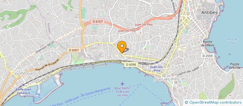 localisation de l'entreprise DALLAGE SUD DIFFUSION à ANTIBES