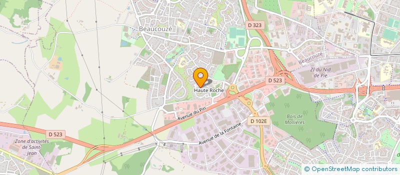localisation de l'entreprise DALLAGES DE L'OUEST à BEAUCOUZE