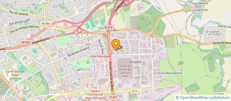 localisation de l'entreprise DALLAGES DE LORRAINE à METZ