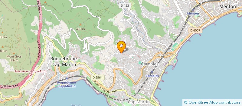 localisation de l'entreprise DALLARA BLUE BAY  ROQUEBRUNE-CAP-MARTIN