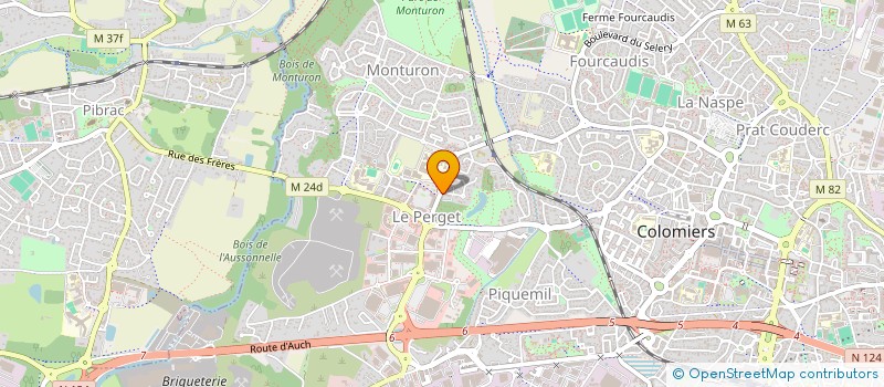localisation de l'entreprise DALLAU COUVERTURE à COLOMIERS